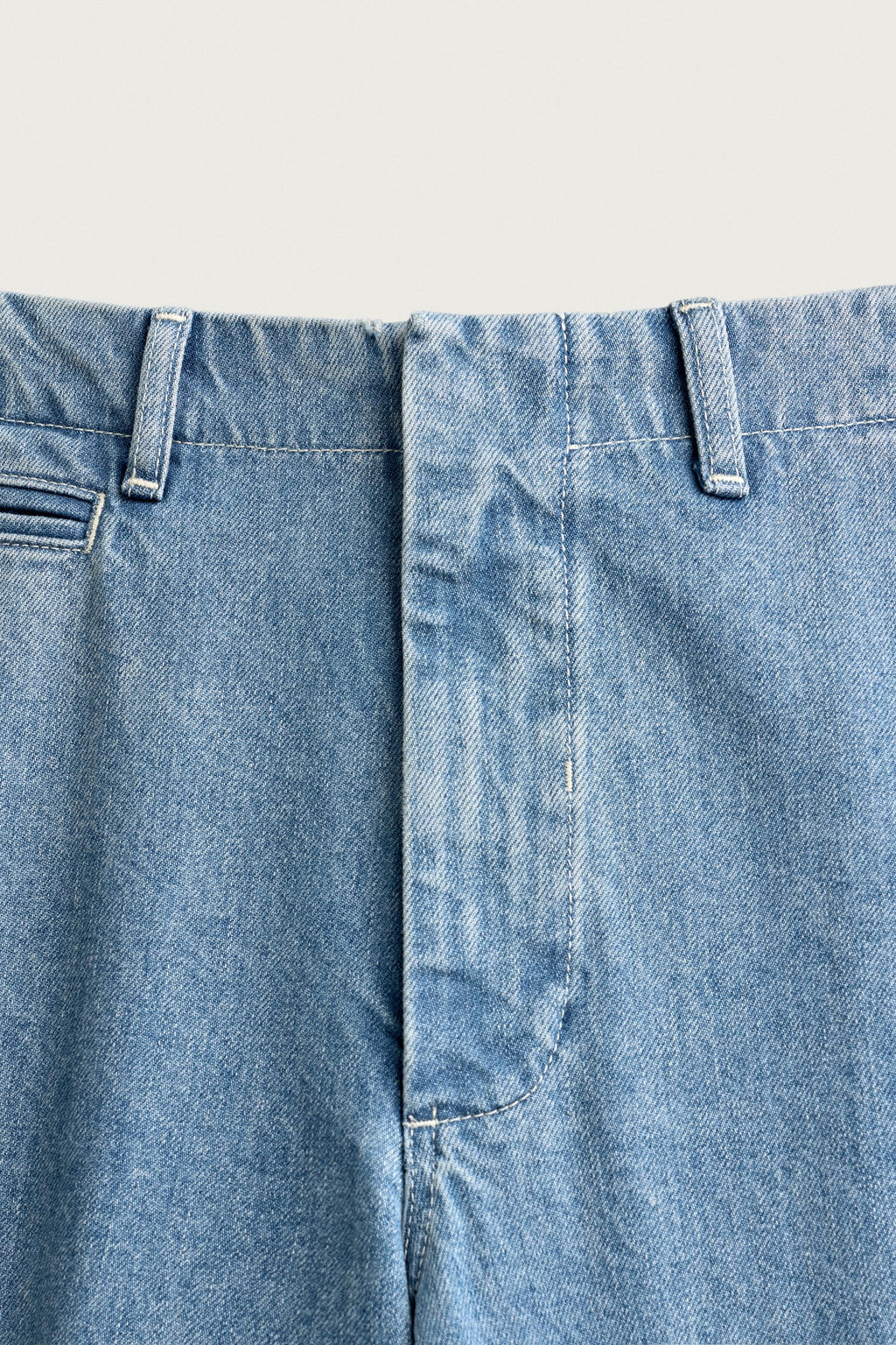 PANTAL?N CHINO DENIM STRAIGHT FIT / Azul claro - Zara фото 8