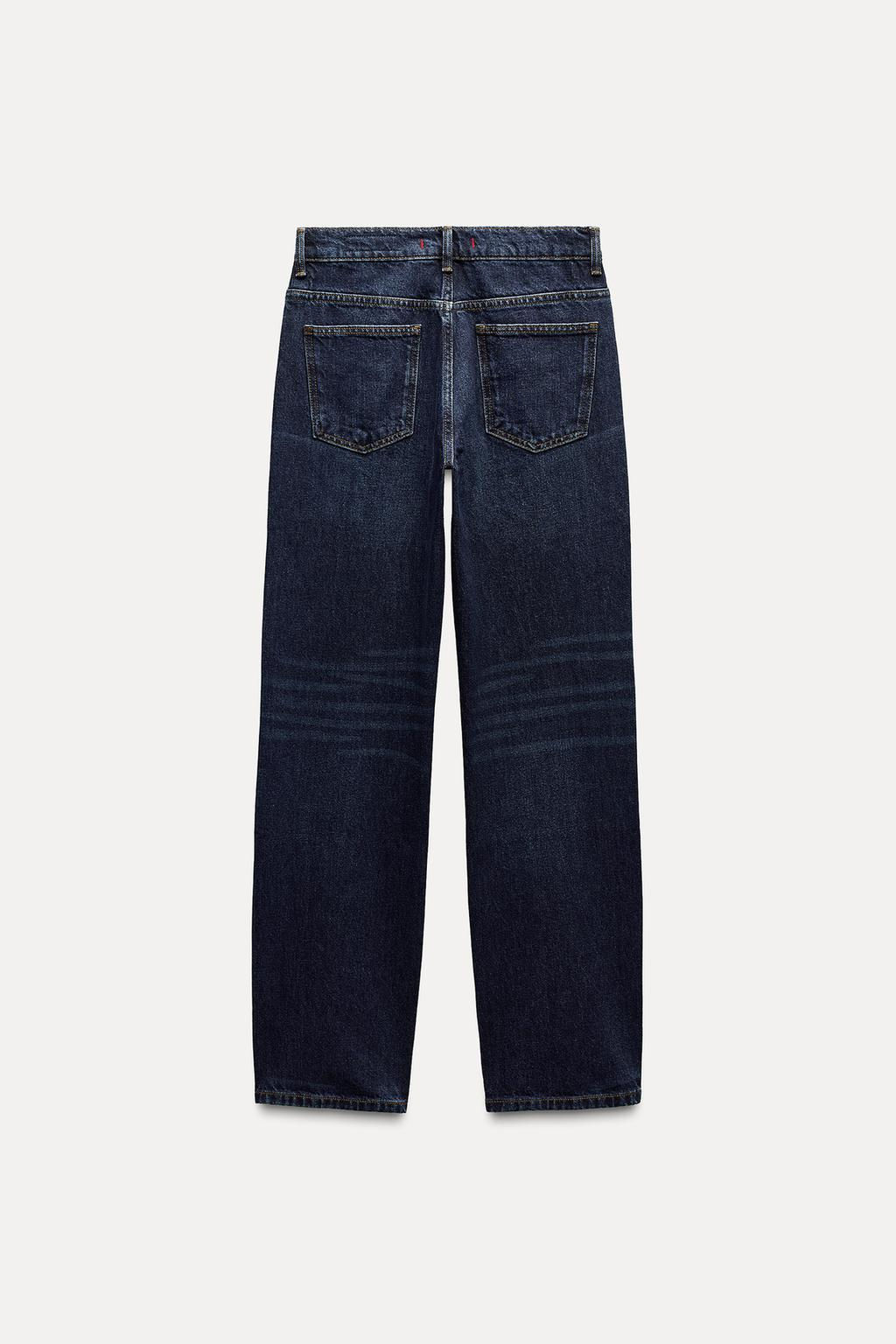 ZW COLLECTION STRAIGHT-LEG MID-RISE JEANS - Zara фото 7