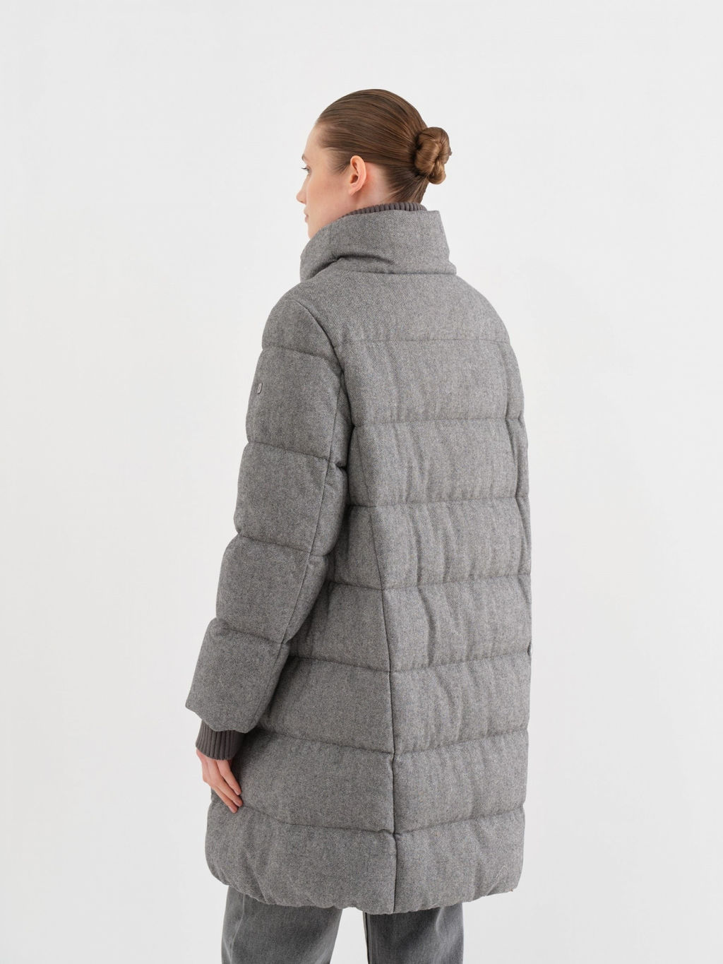 Conso/WDM 230569 - grey Пуховое пальто  фото 5