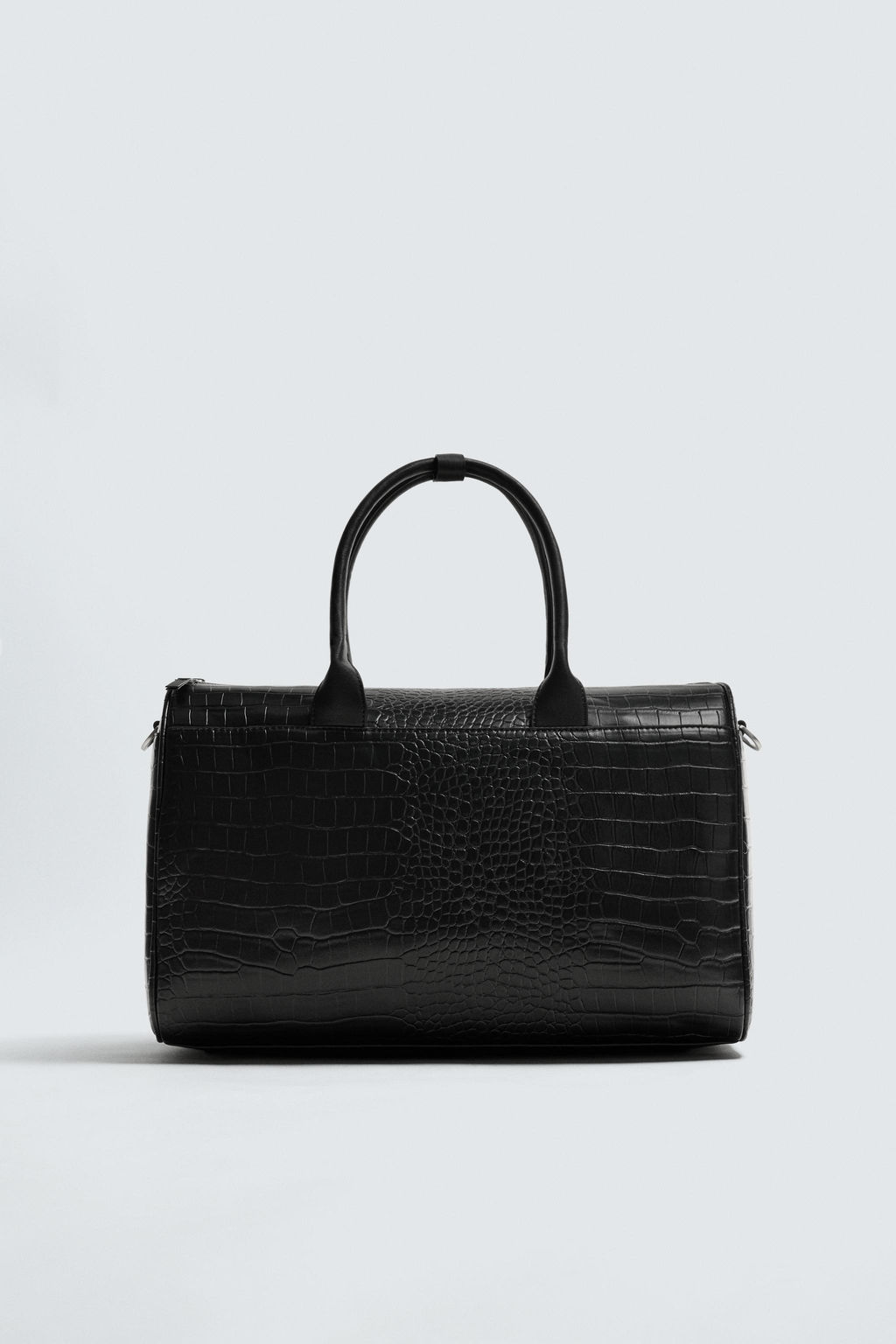 EMBOSSED MOCK CROC TRAVEL BAG