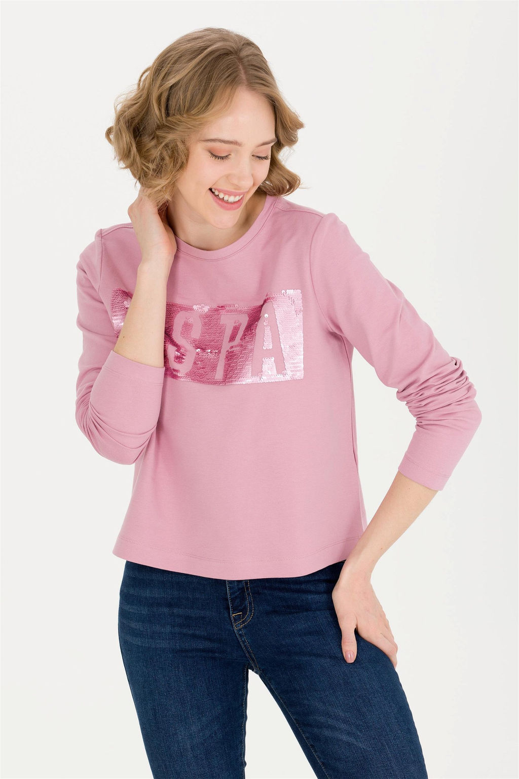 Женский свитшот Магнолия Неожиданная скидка в корзине - U.s. polo assn фото 3