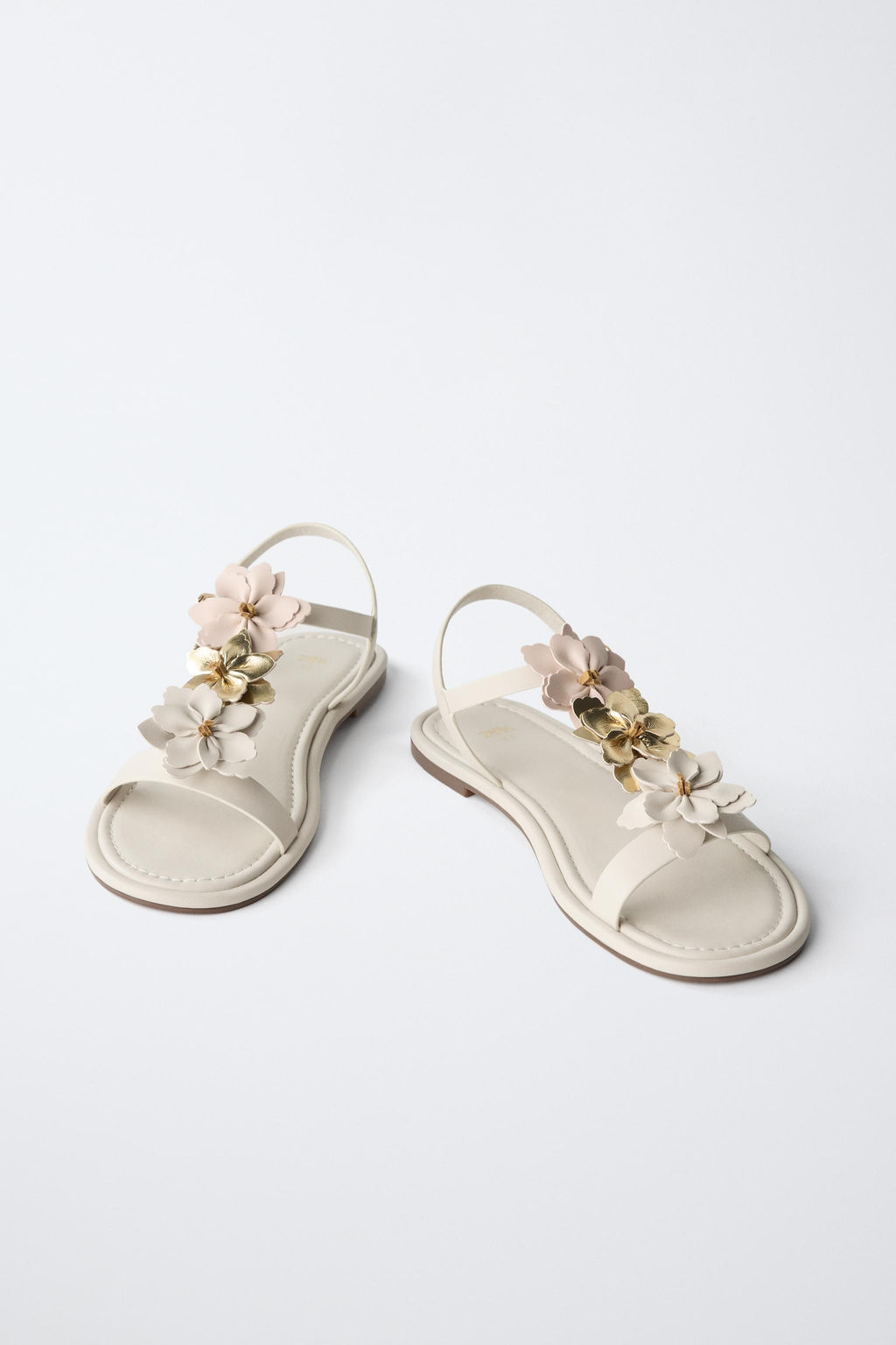 SANDALIA FLORES / Blanco - Zara фото 3