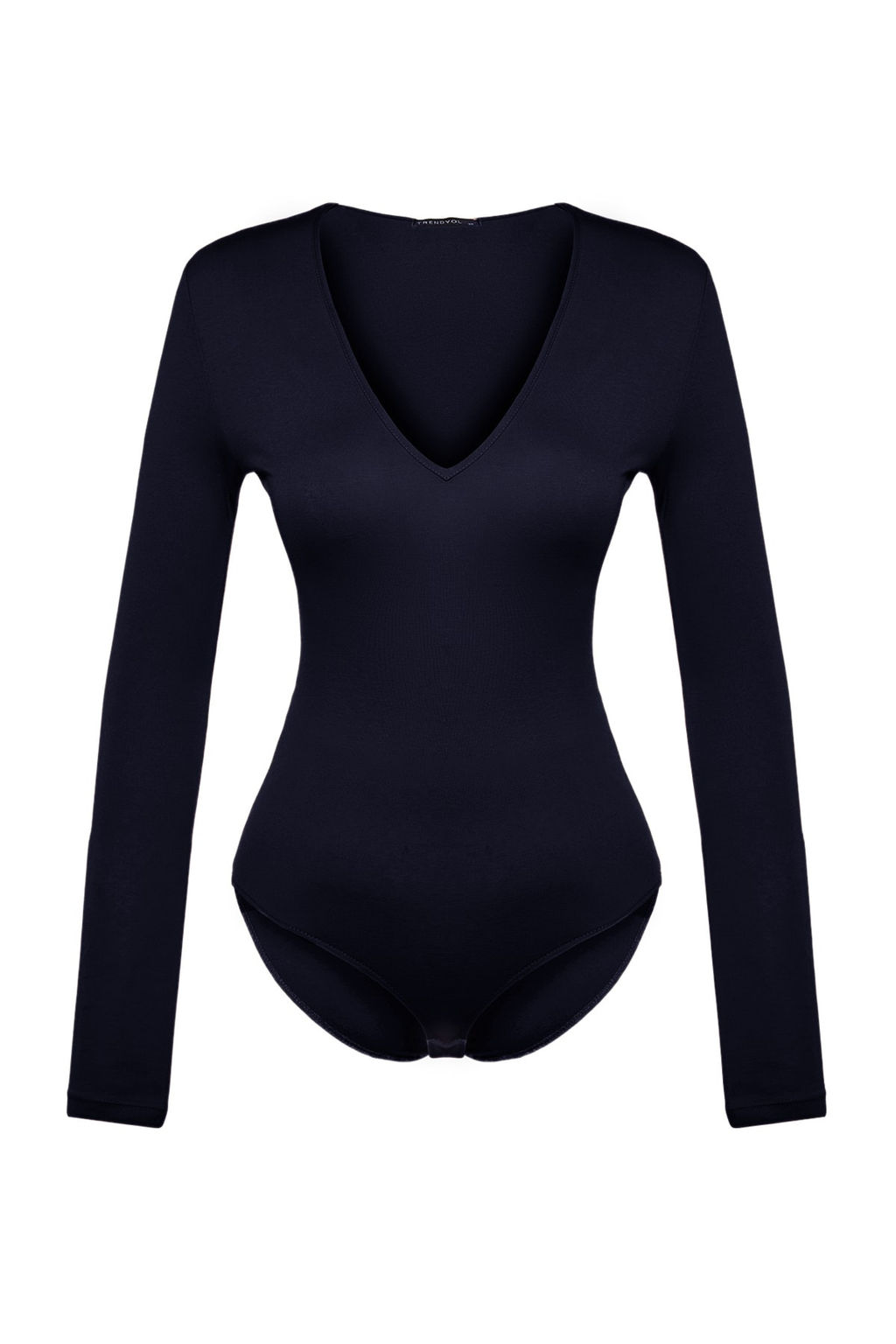 Lacivert Derin V Yakal? C?tc?tl? Orme Body TPRAW22BD0084
