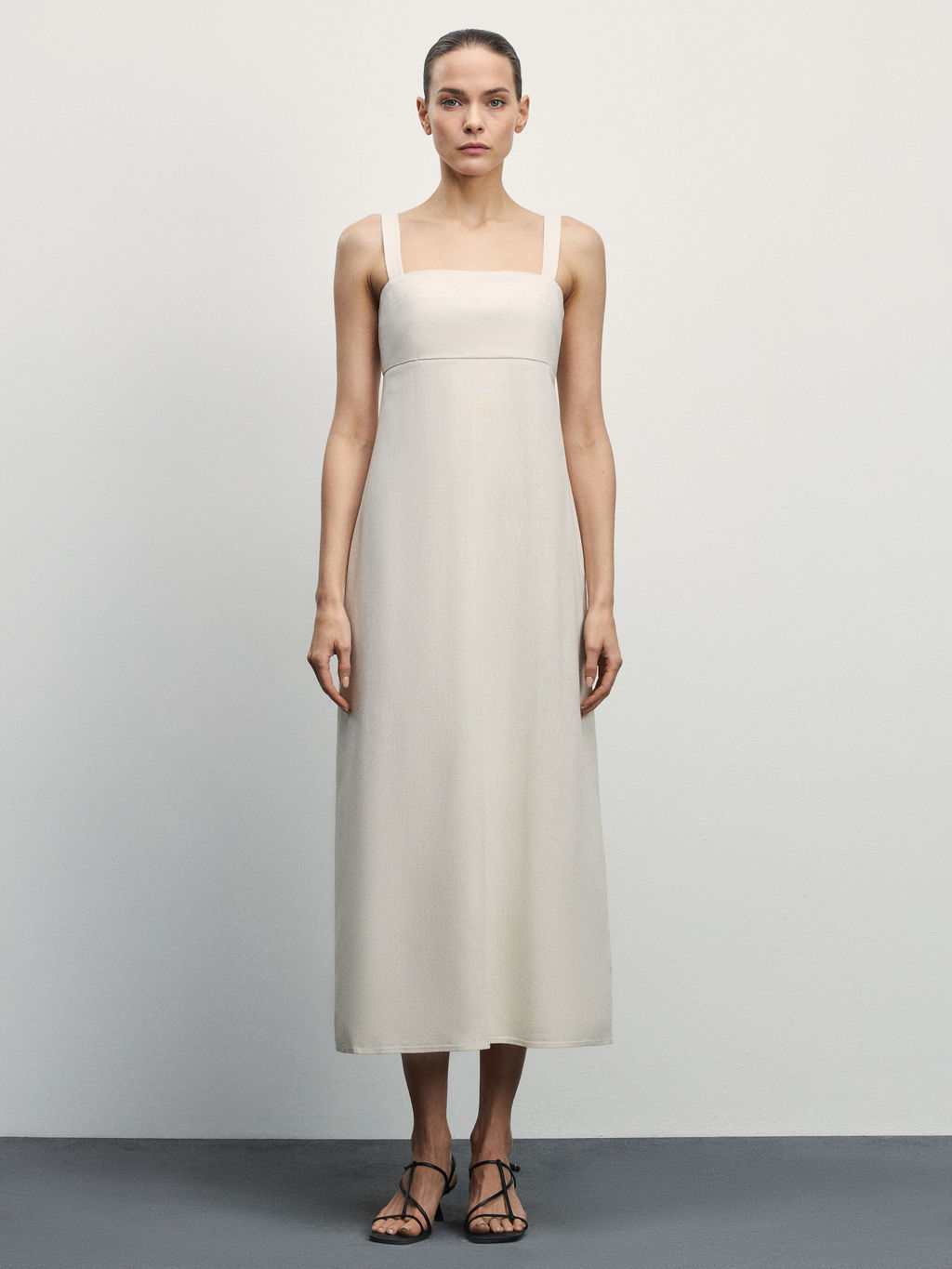 Платье миди изо льна / Zarina  фото 6