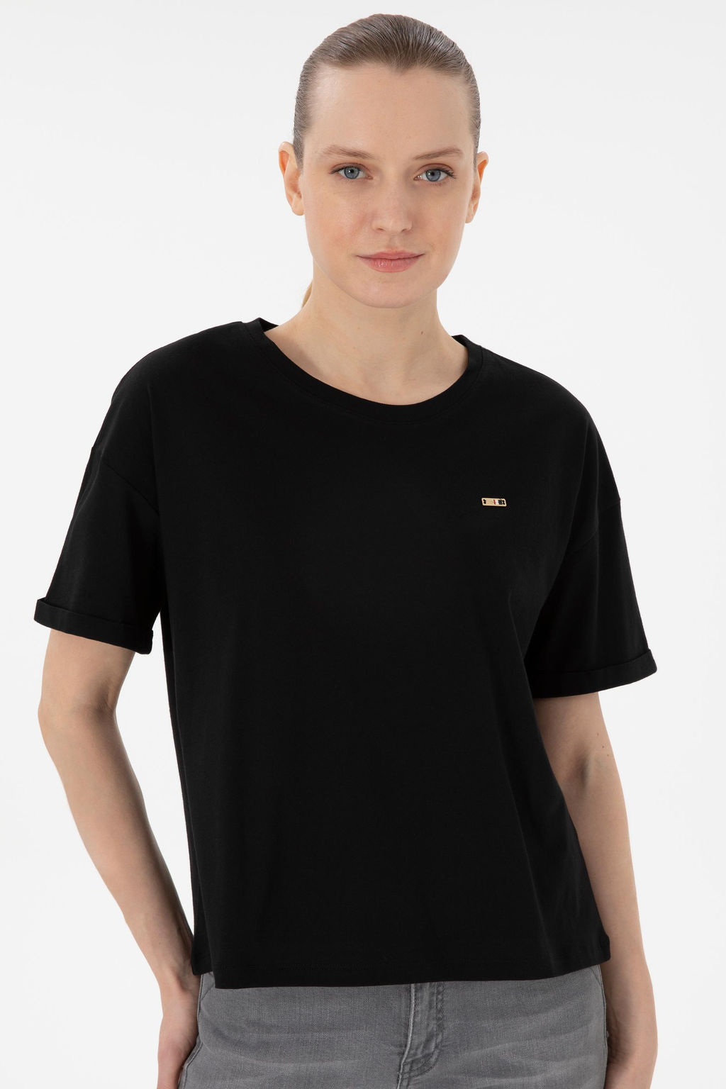 Kad_n Siyah Ti__rt Sepette S_rpriz _ndirim - U.s. polo assn фото 3