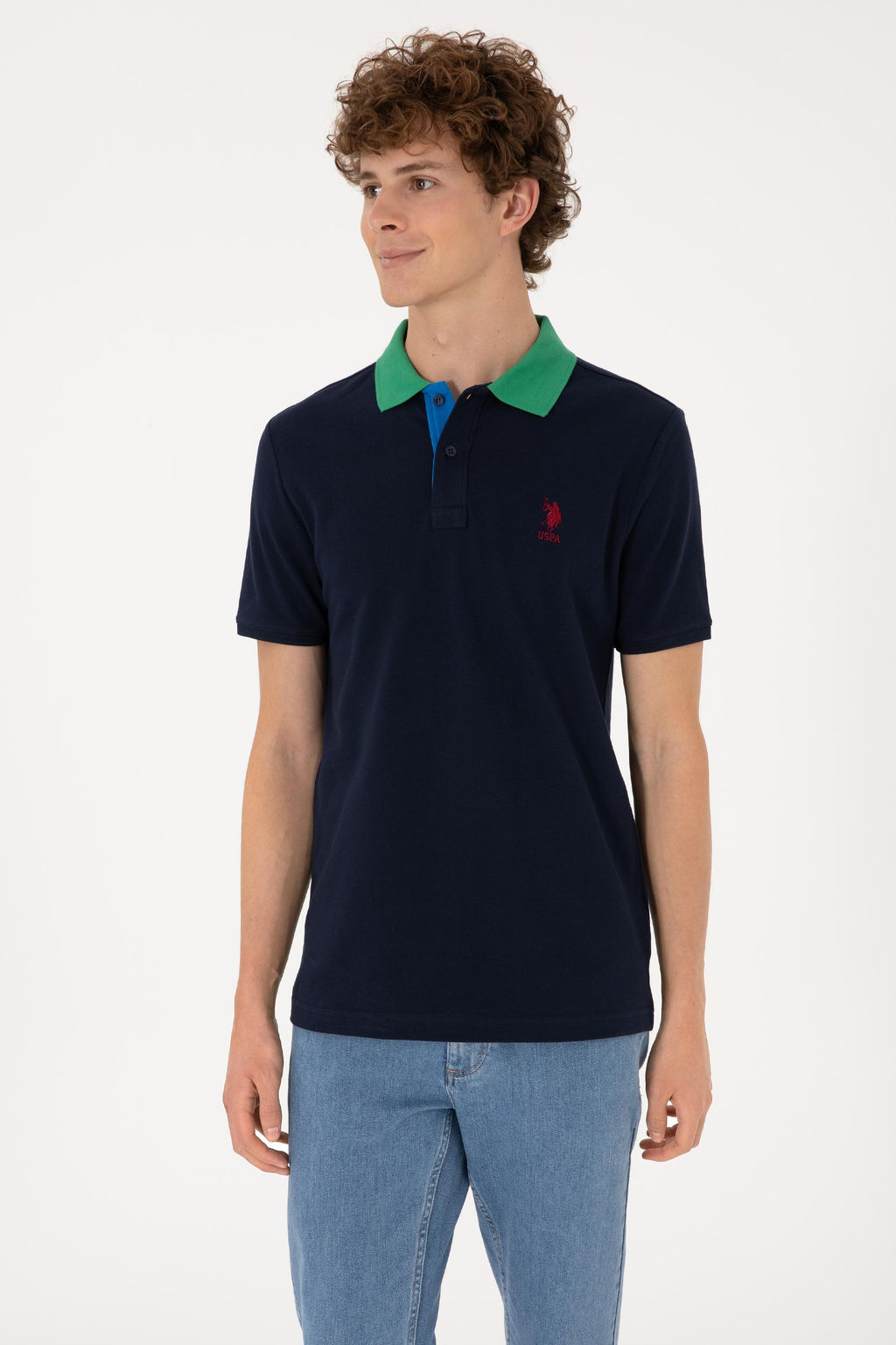 Erkek Regular Fit Polo Yaka Lacivert Ti__rt Sepette S_rpriz _ndirim - U.s. polo assn фото 3