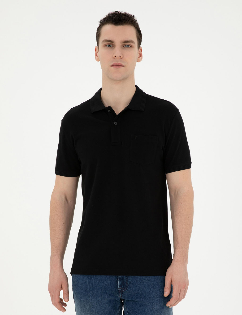 Siyah Regular Fit Basic Ti__rt - Pierre cardin фото 8
