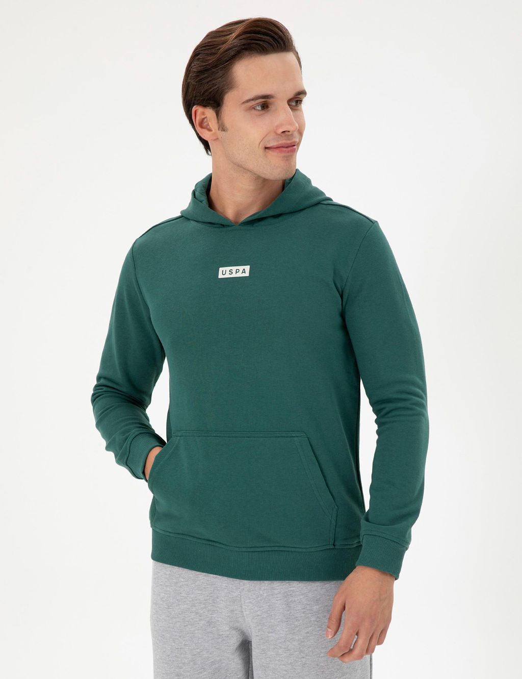 Мужской темно-зеленый свитшот Неожиданная скидка в корзине - U.s. polo assn фото 3
