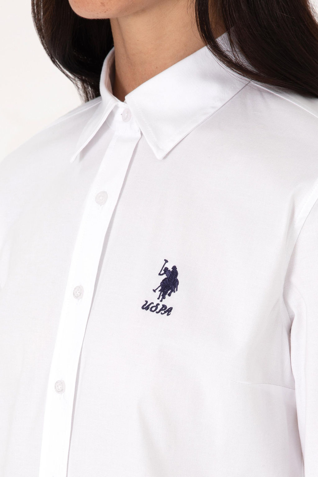 Kad_n Beyaz Uzun Kollu Basic G_mlek - U.s. polo assn фото 7