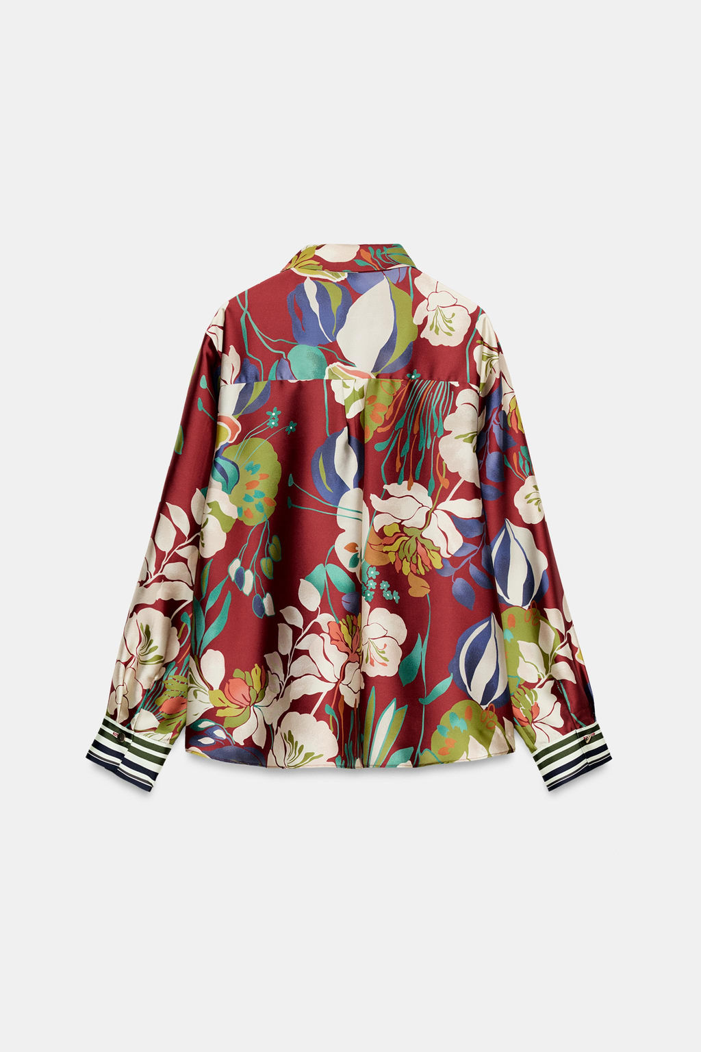 CAMISA SATINADA ESTAMPADO FLORAL / Multicolor - Zara фото 4