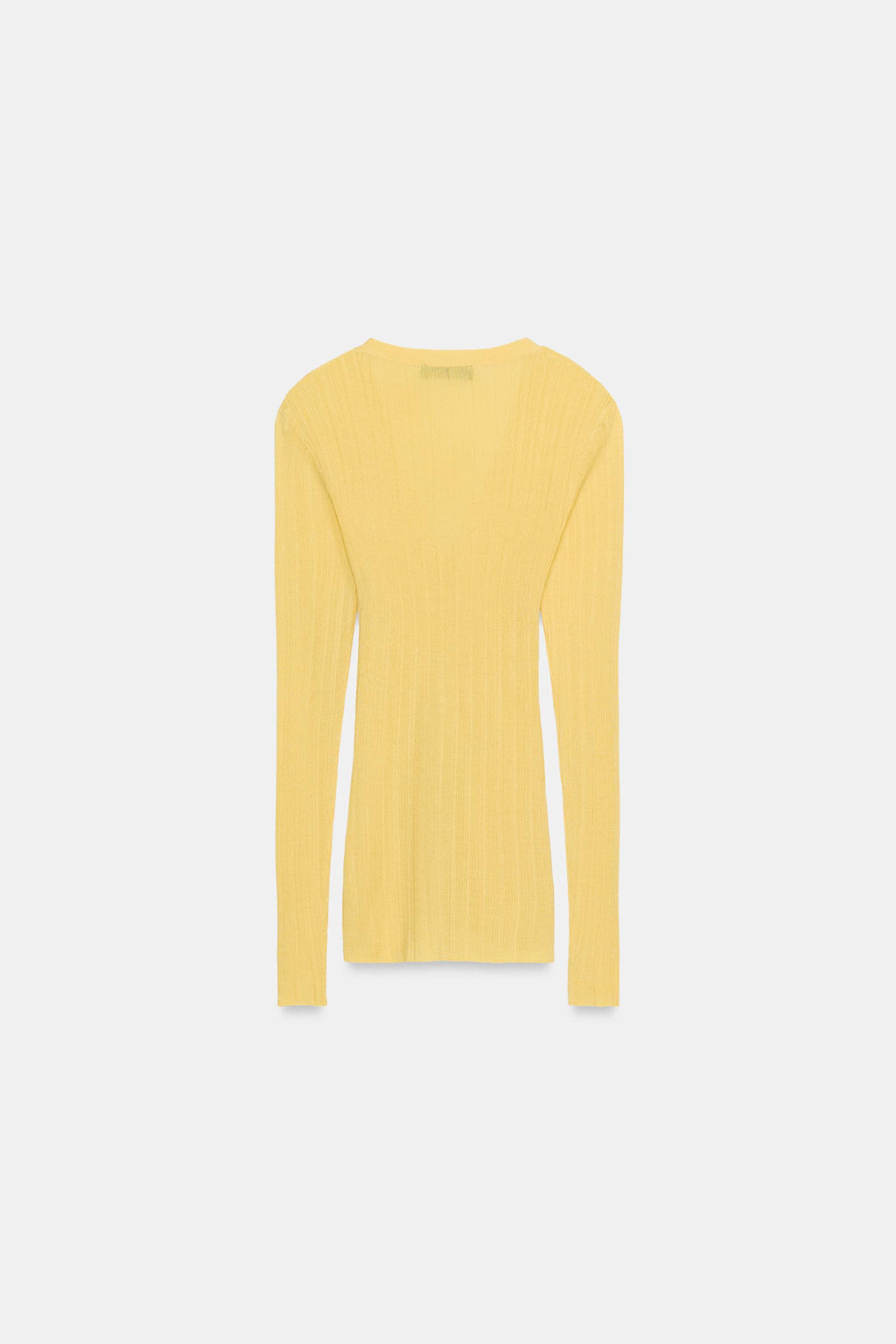 CHAQUETA PUNTO RIB / Amarillo - Zara фото 6