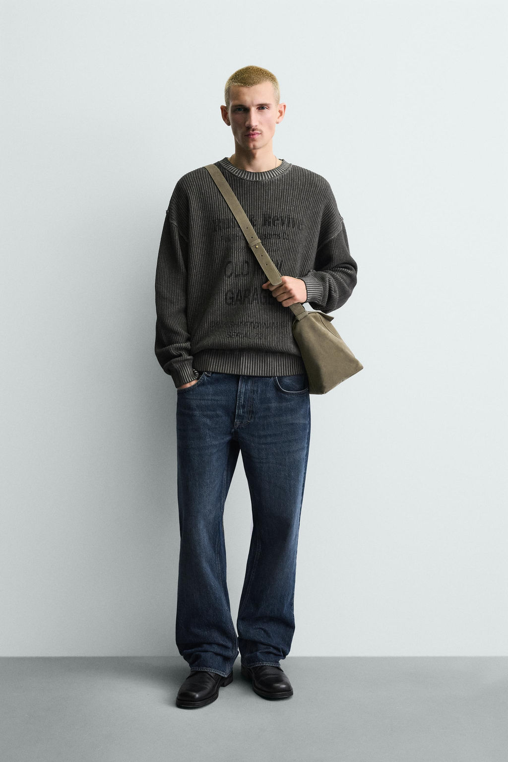 WASHED PRINTED JUMPER - Zara фото 9
