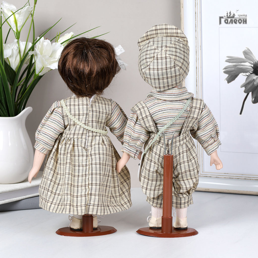 Сувенир коллекционный Мальчик и Девочка 2 штуки набор 31 см / 1213 /уп 24/ - Галеонтрейд фото 21