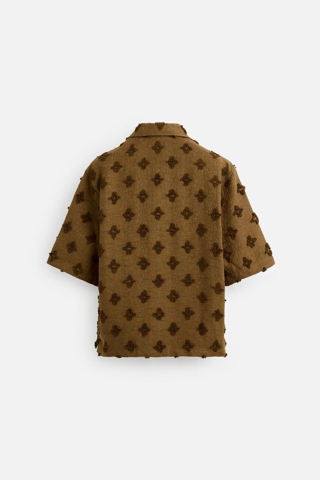 TEXTURED JACQUARD SHIRT - Zara фото 18