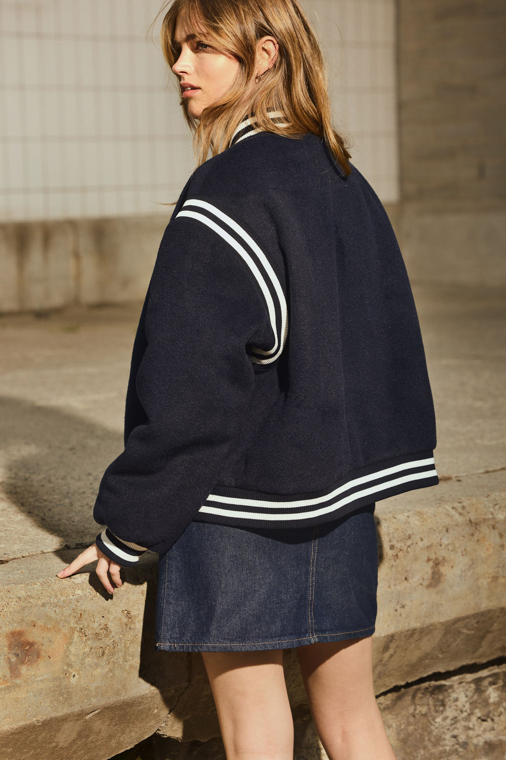 Chaqueta de b?isbol en polar - H&m фото 5