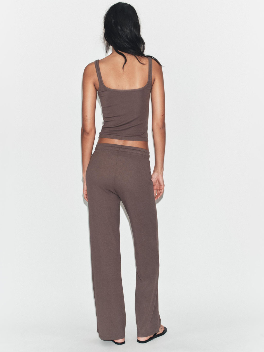 TOP TIRANTES ALGOD?N MODAL / Marr?n / Topo - Zara фото 9