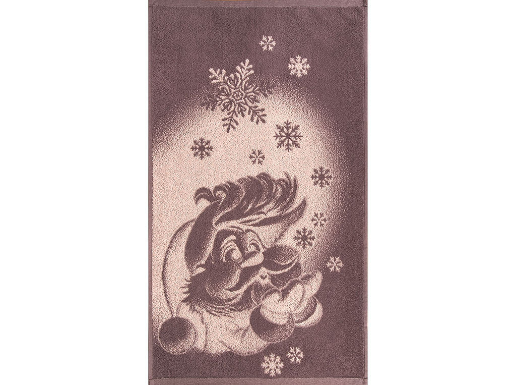 Полотенце махровое 6с103.412ж1 Морозко(т.с.мальв1) 50х90см