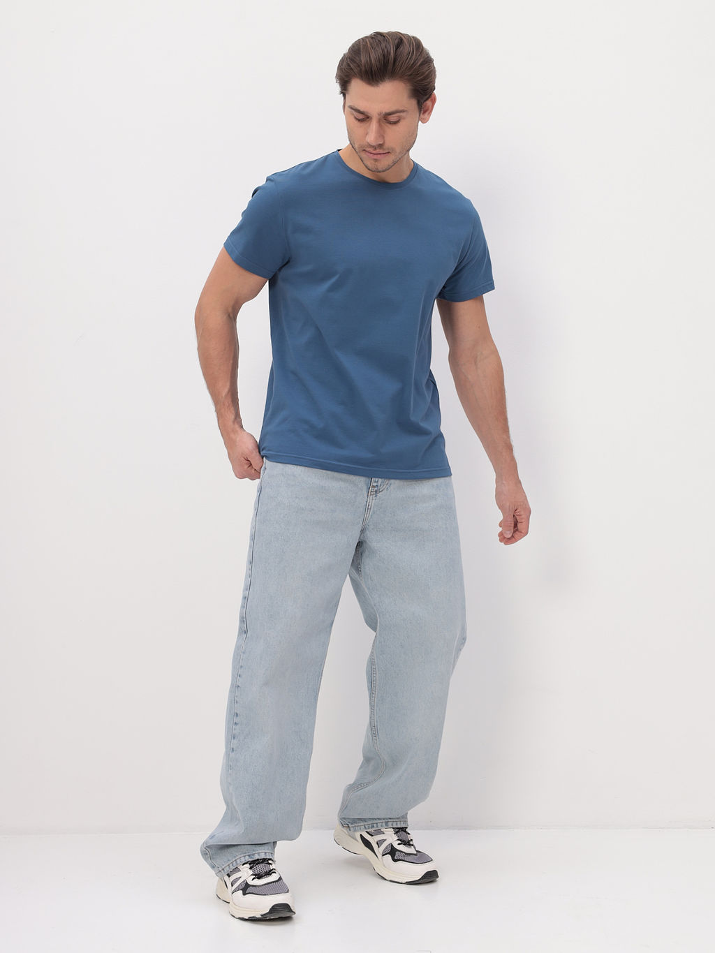 Футболка мужская короткий рукав GREG G145-KO-SA-S5121 (т.джинс)  фото 6