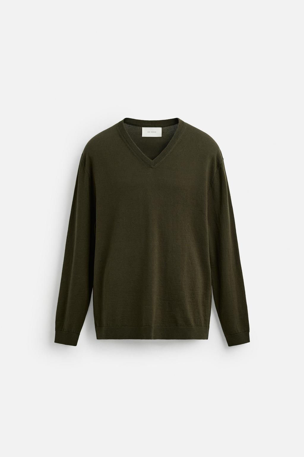 WOOL - COTTON SWEATER - Zara фото 7