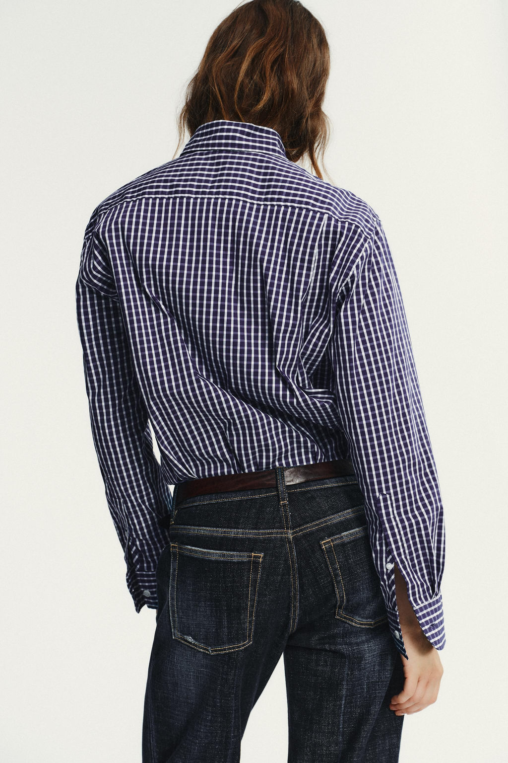 CHECK POPLIN SHIRT - Zara фото 5