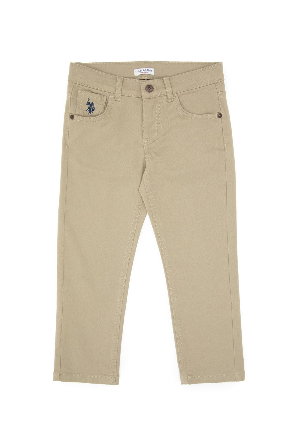 Erkek _ocuk A__k Haki Kanvas Pantolon Sepette S_rpriz _ndirim - U.s. polo assn фото 3