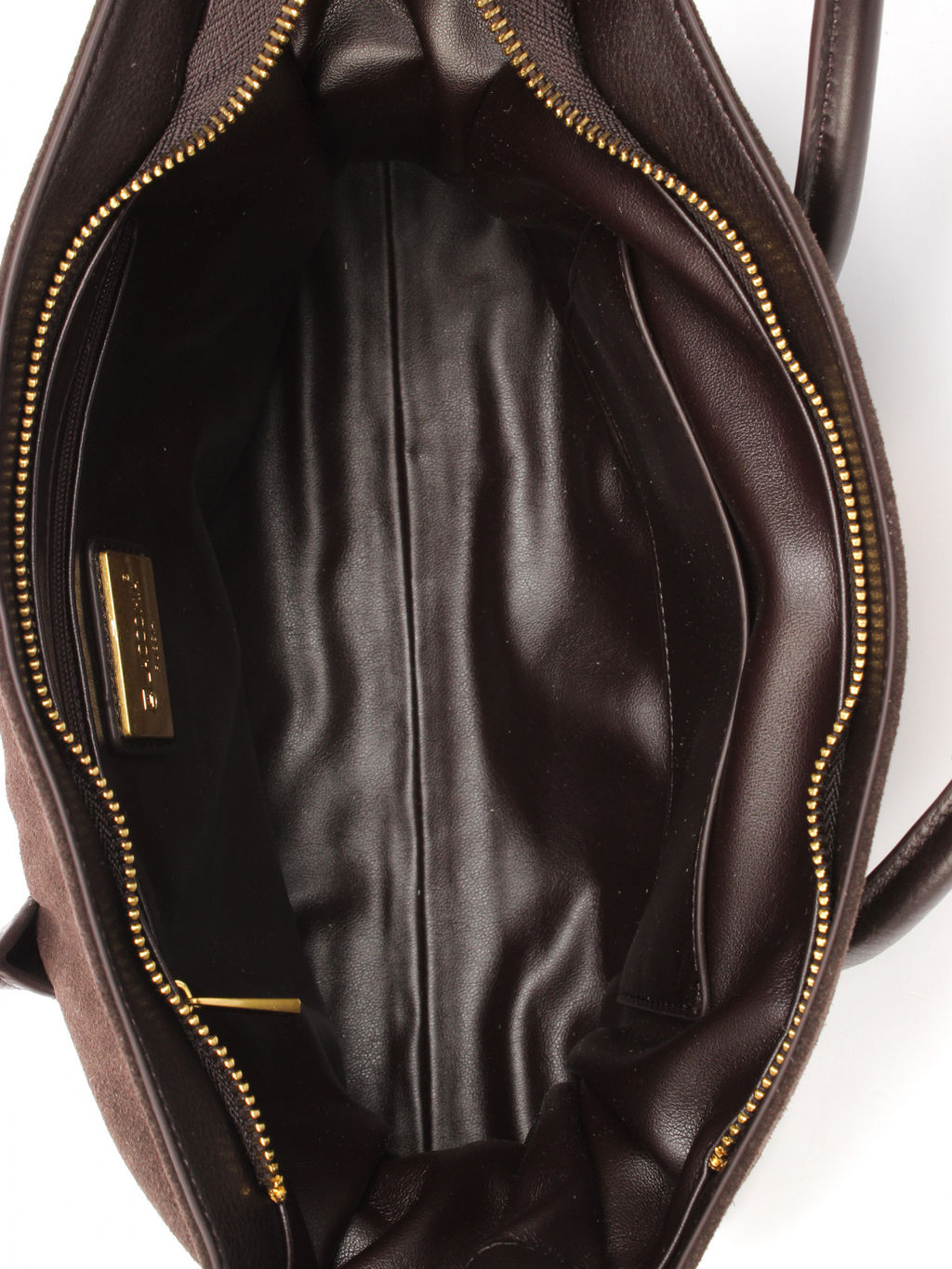 LACCOMA сумка АМ2409-Ф-шоколадный натуральная замша кожа