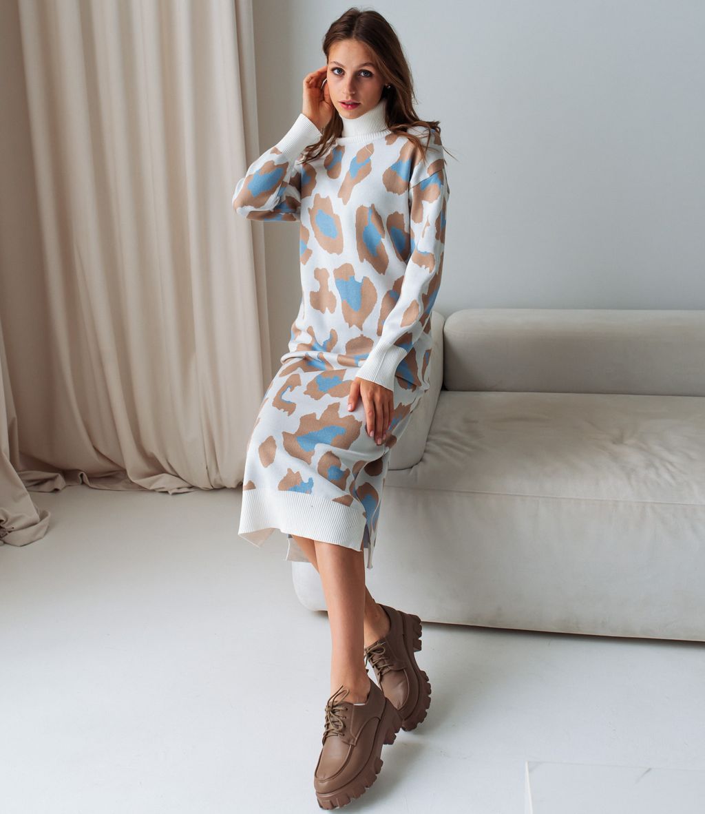 Платье #КТ7465, голубой