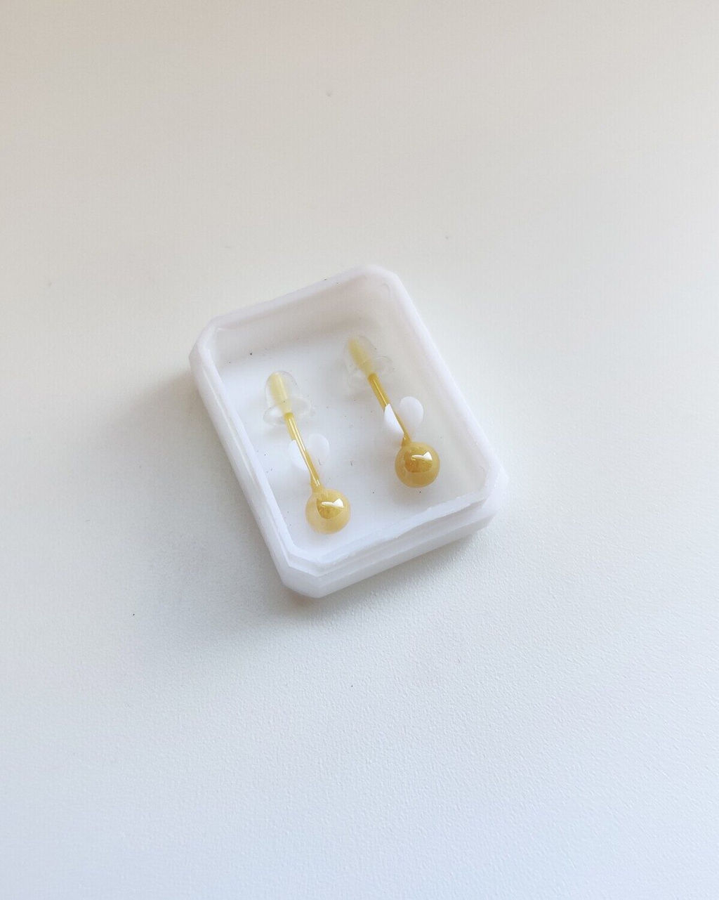 Серьги-пусеты из керамики