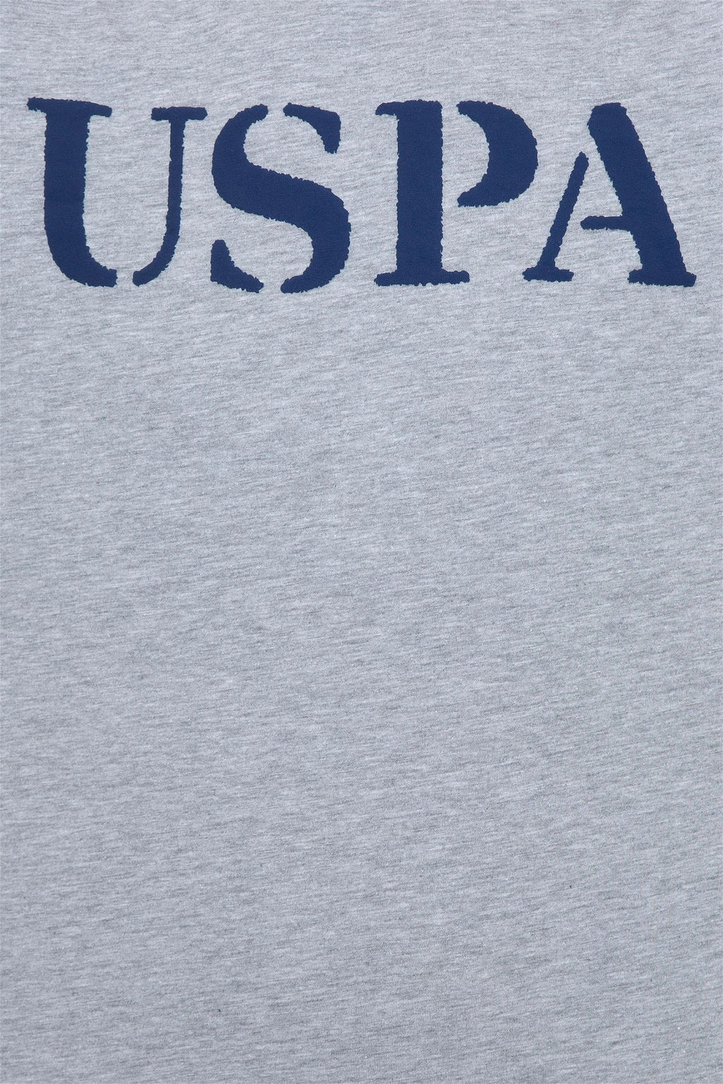 Мужская серая меланжевая футболка с круглым вырезом Basic - U.s. polo assn фото 12