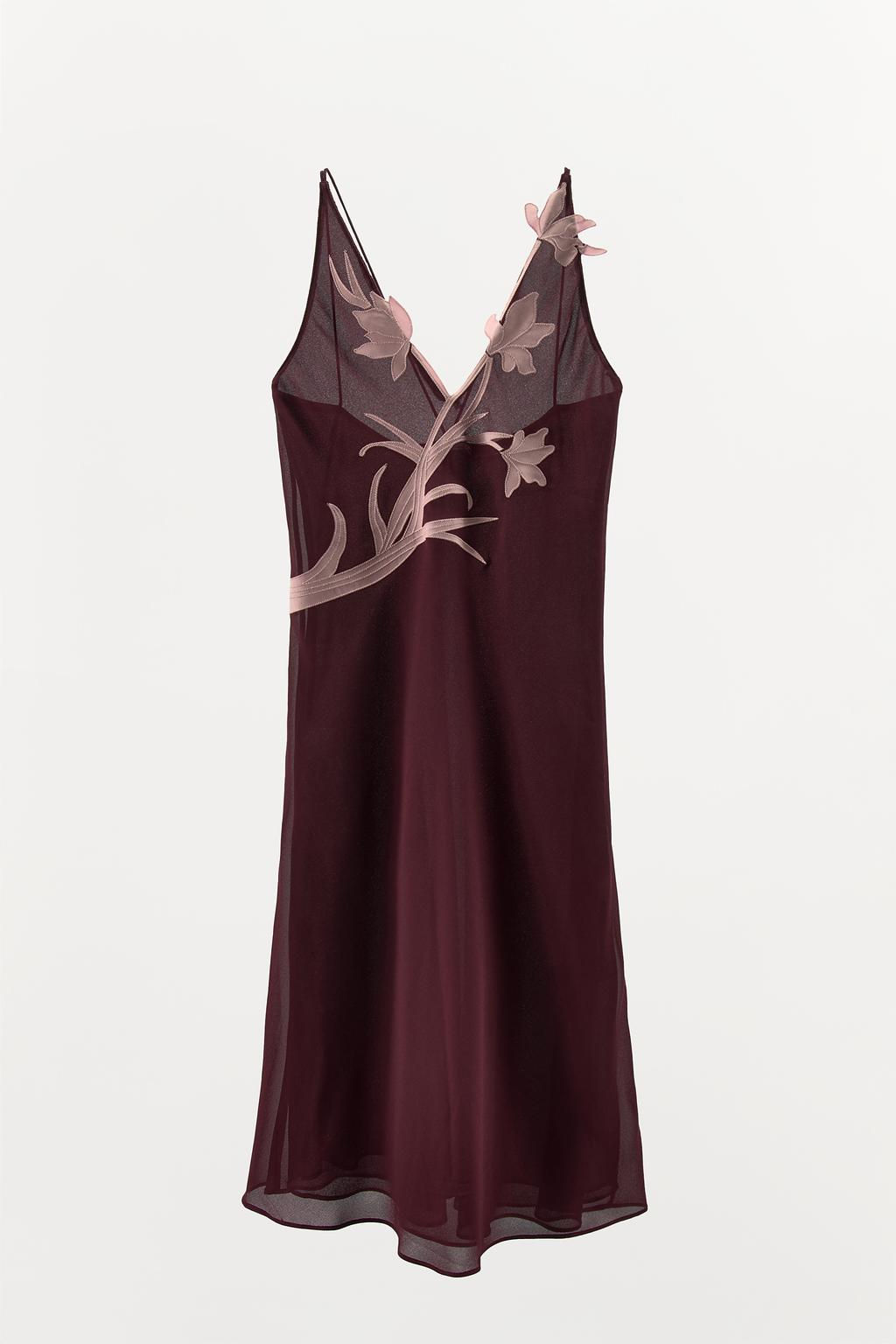 FLORAL EMBROIDERED DRESS - Zara фото 4