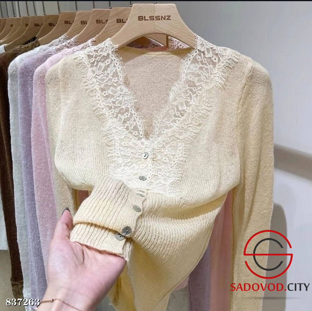 Кофта женская с гипюром - Bruno фото 4