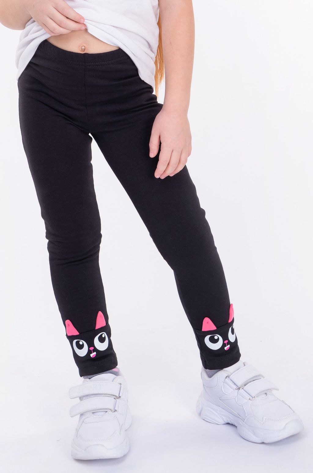 Лосины из футера двухнитки с начесом для девочки Bonito  фото 26