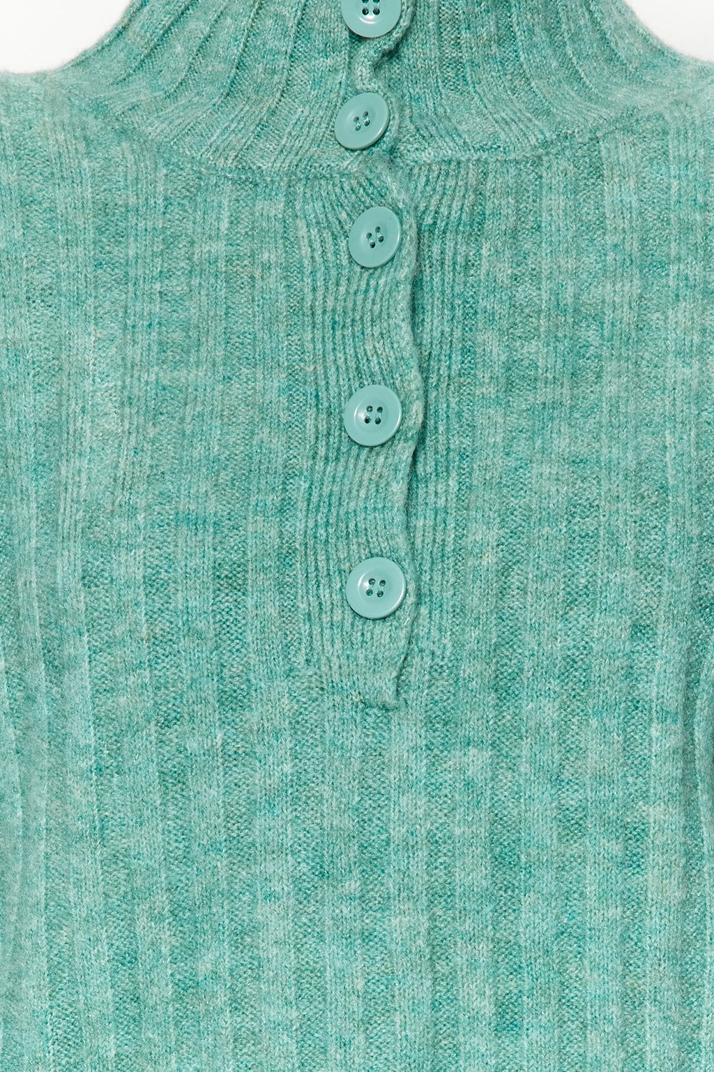 Sar? Genis Kal?p Yumusak Dokulu Dik Yaka Triko Kazak TWOAW21KZ0783 - Trendyolmilla фото 24