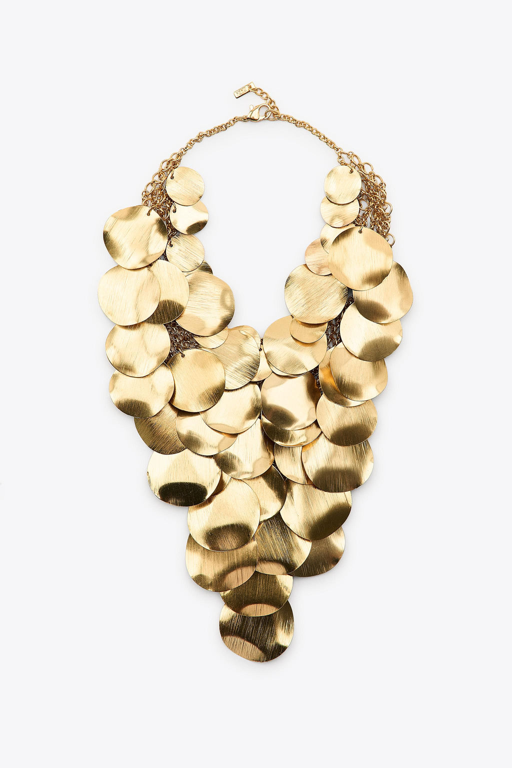 METAL PLATE BIB NECKLACE - Zara фото 2