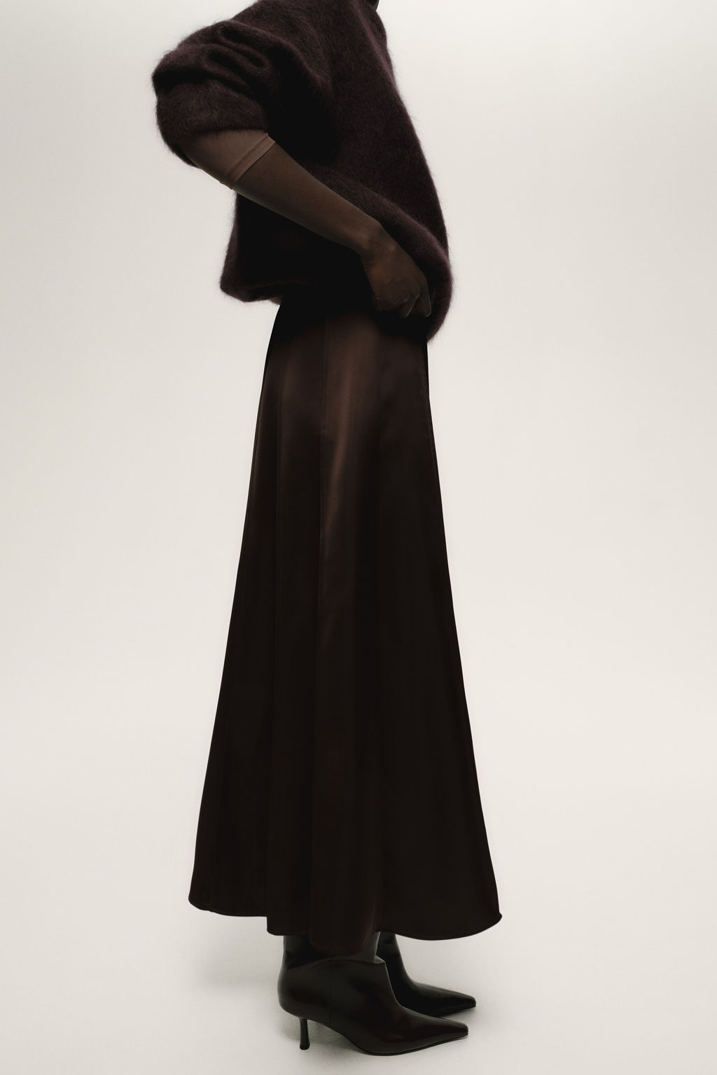 Falda evas? de sat?n - H&m фото 4