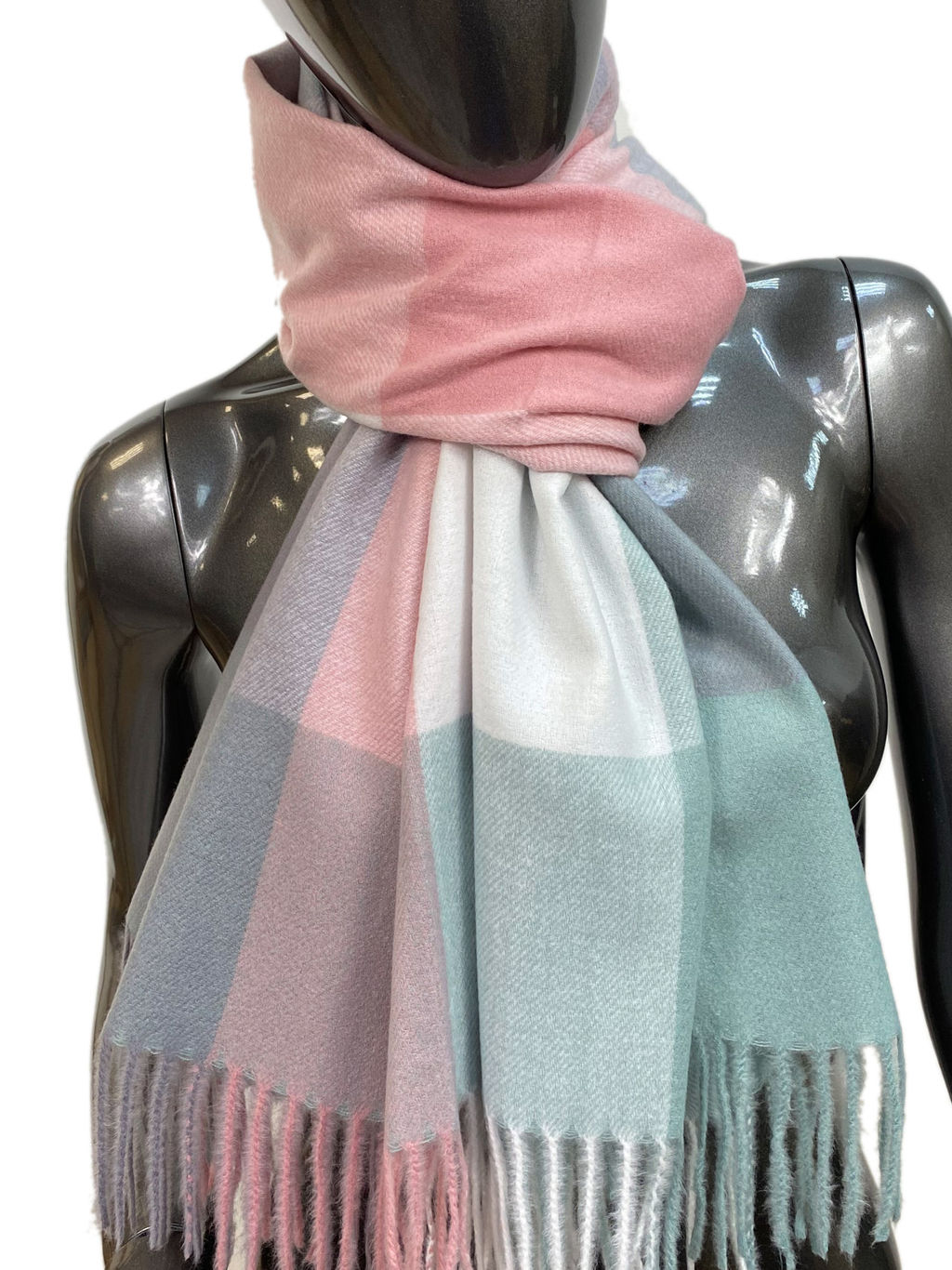 Мягкий палантин из кашемира, мультицвет - Greta фото 20