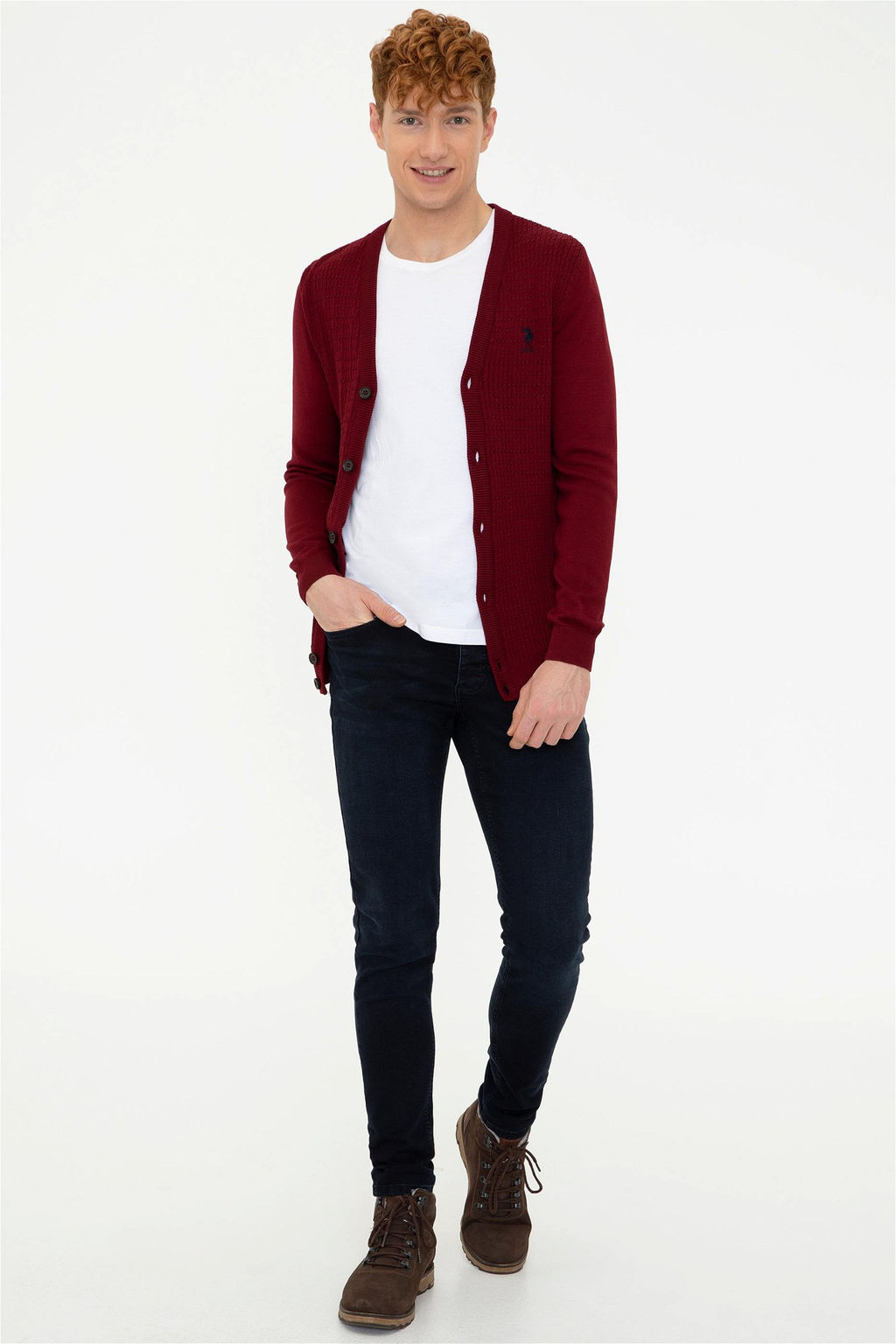 Erkek Bordo Basic Triko H_rka Sepette S_rpriz _ndirim - U.s. polo assn фото 5