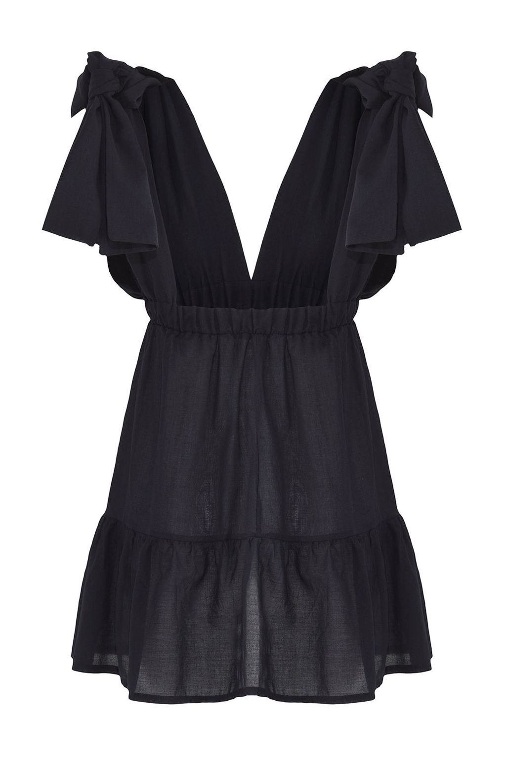 TRENDYOLMILLA Cizgili Mini Dokuma Baglamal? %100 Pamuk Plaj Elbisesi TBESS25EL00101 фото 6