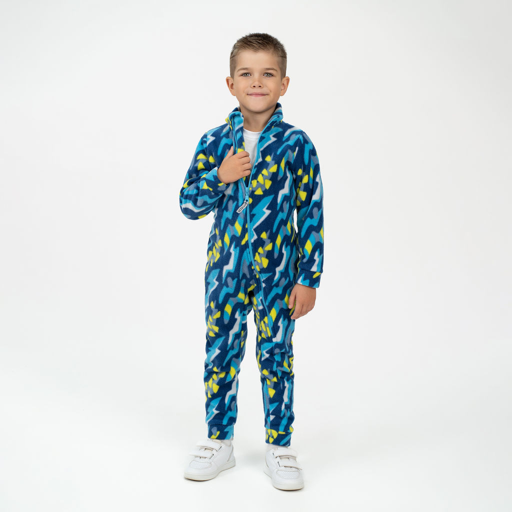 Комбинезон детский синий абстракция
