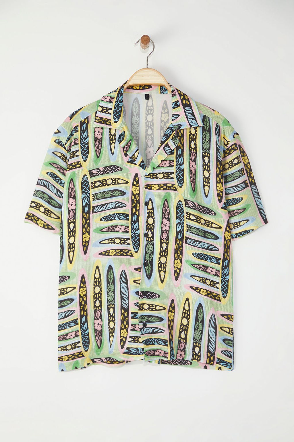 TRENDYOL MAN Cok Renkli Oversize Gomlek TMNSS25GO00072 - Trendyolmilla фото 3