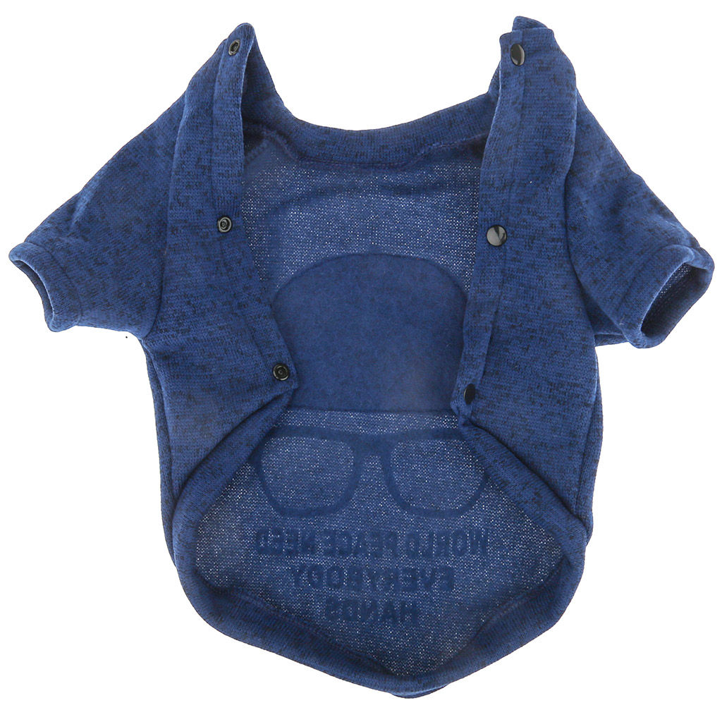 Пэт тойс (Pet toys) Одежда для собаки Толстовка Star с принтом, на кнопках р-р 2XL, длина спинки 42см/обхват груди 48см/обхват шеи 34см, цвет-синий, полиэстер/флис (Китай) - Домашняя мода фото 6