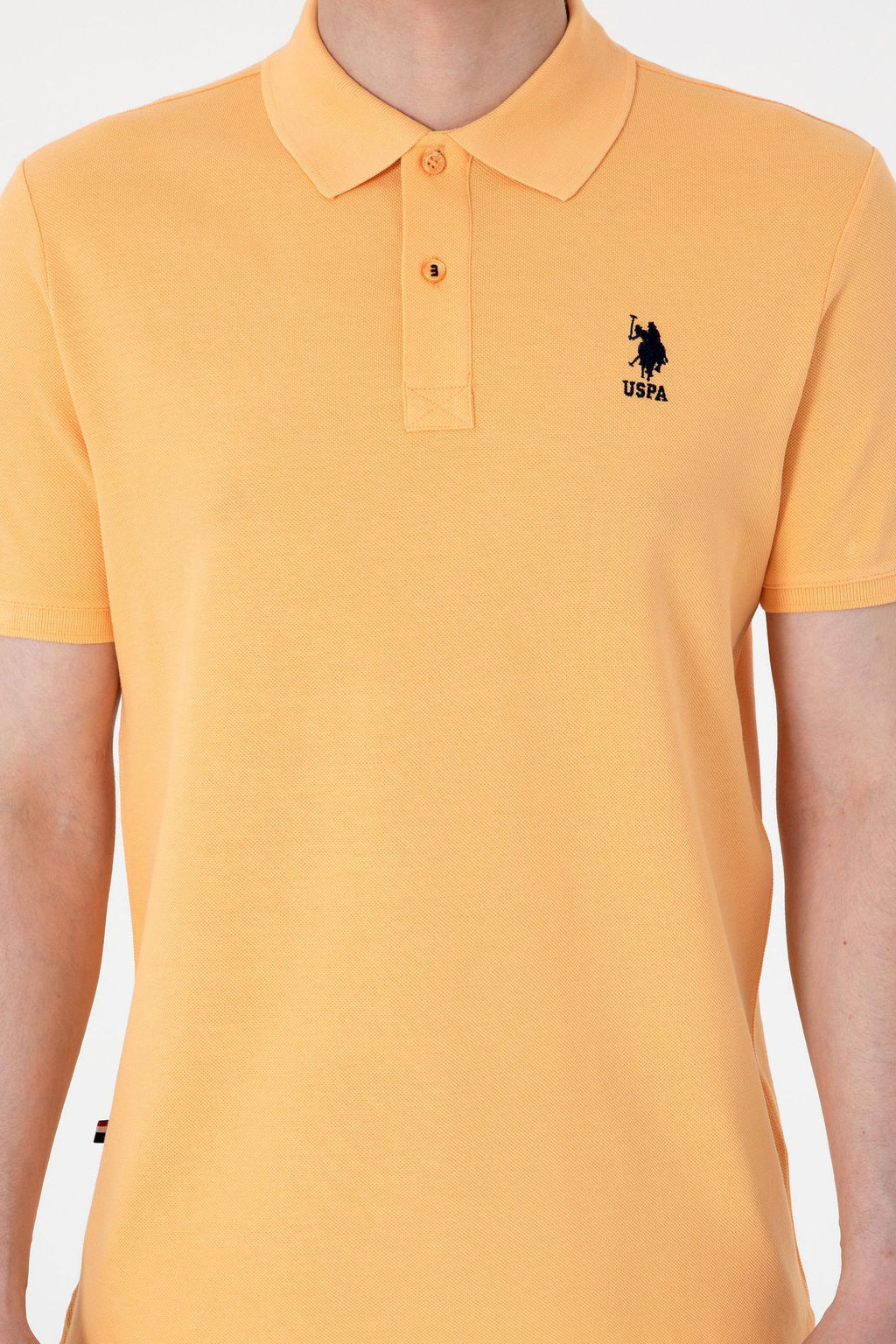 Erkek Regular Fit Polo Yaka Turuncu Basic Ti__rt - U.s. polo assn фото 6