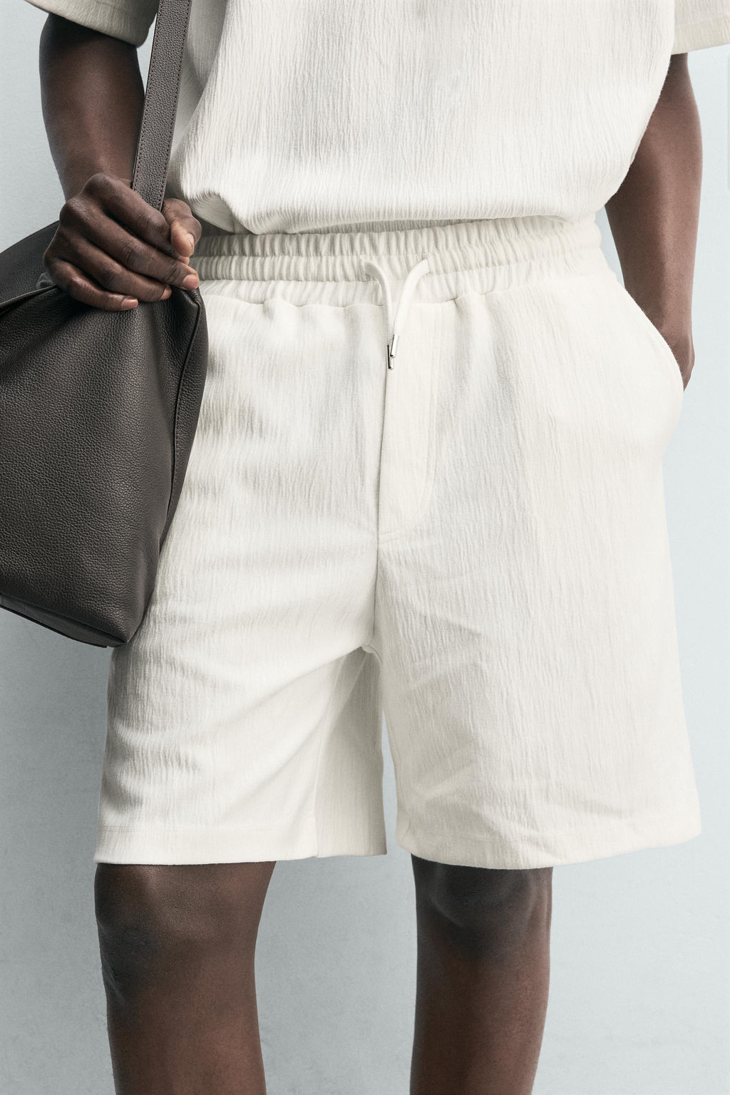 BERMUDA JOGGER ESTRUCTURA / Blanco roto - Zara фото 14