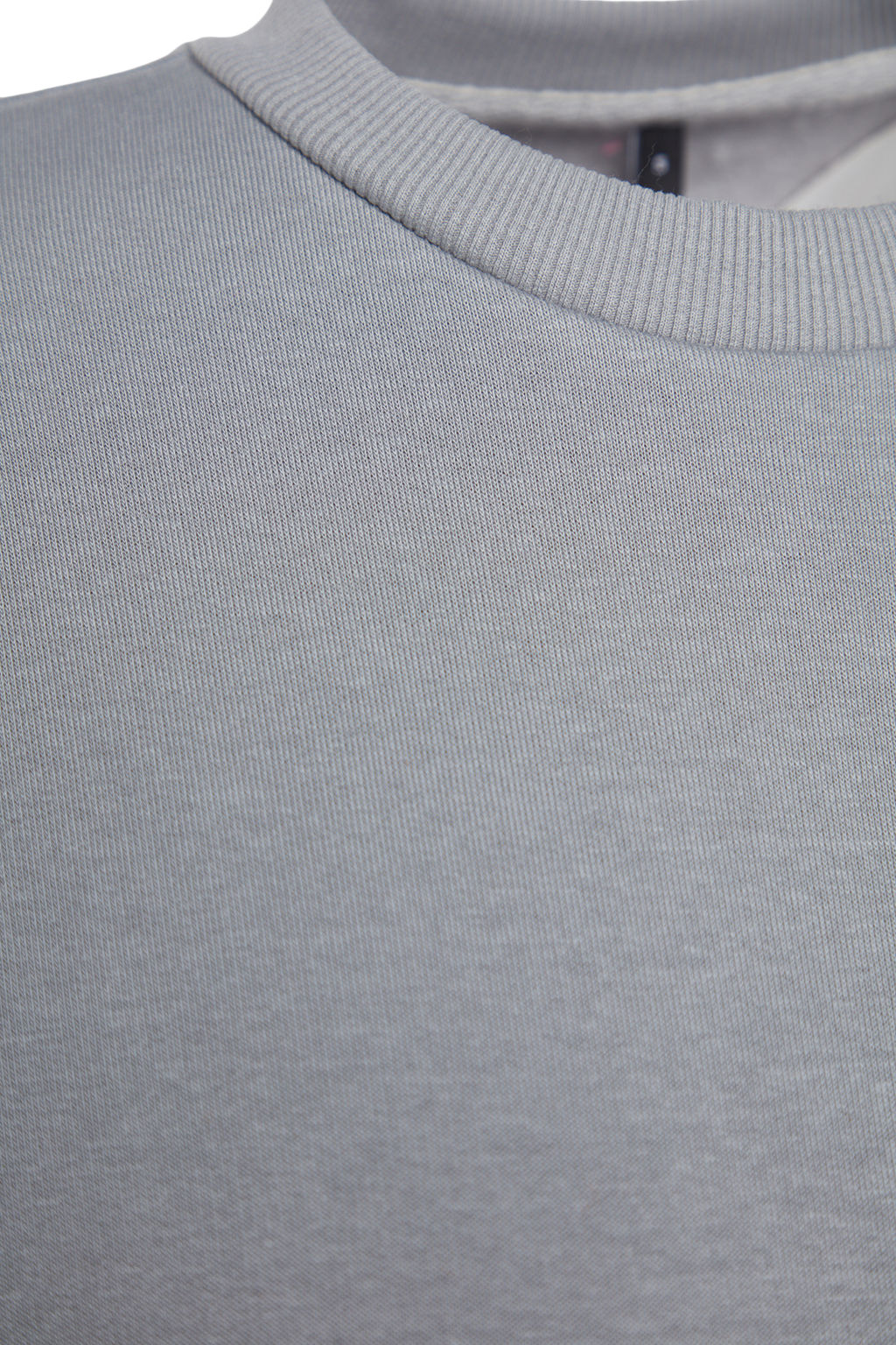 Gri Kal?n Ici Polarl? Regular/Normal Kal?p Bisiklet Yaka Basic Orme Sweatshirt TWOAW24SW00101