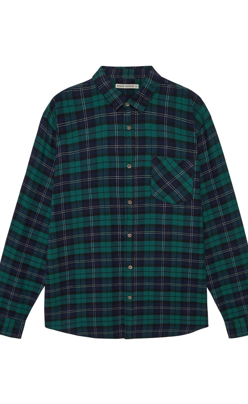 Рубашка F521-0460 green-blue - Fine joyce фото 4