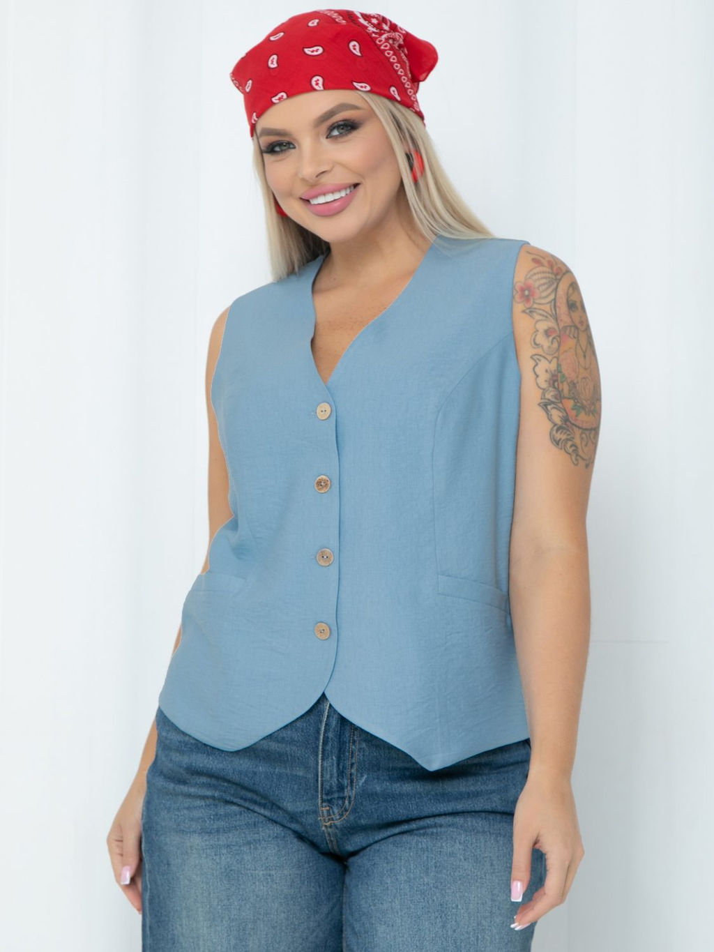 Жилет П-2241/11 - Леди агата фото 3