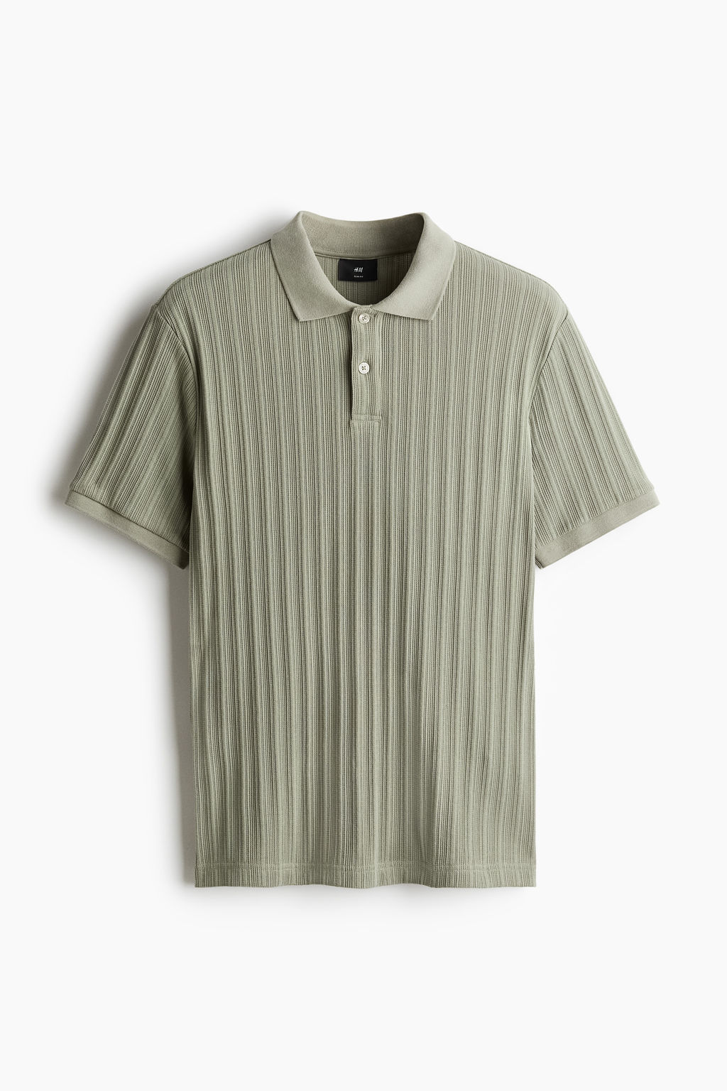 Polo en punto con textura Slim Fit - H&m фото 2