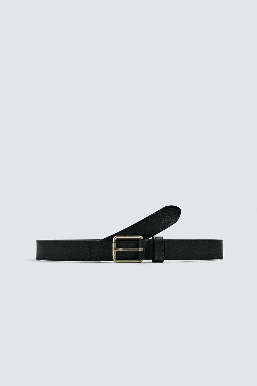 TOPSTITCHED LEATHER BELT - Zara фото 7