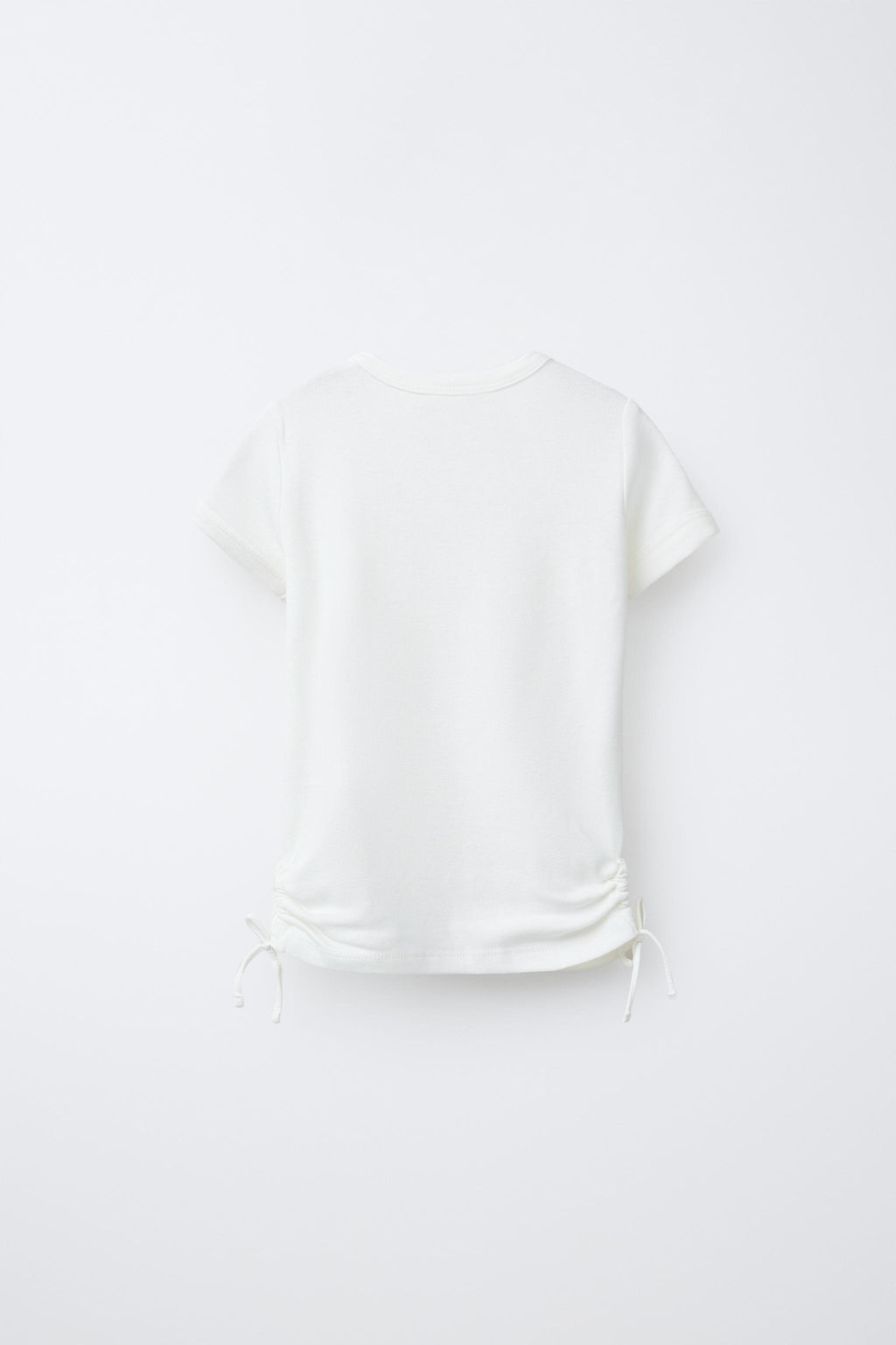 T-SHIRT WITH MODAL CUT-OUT BOWS - Zara фото 7