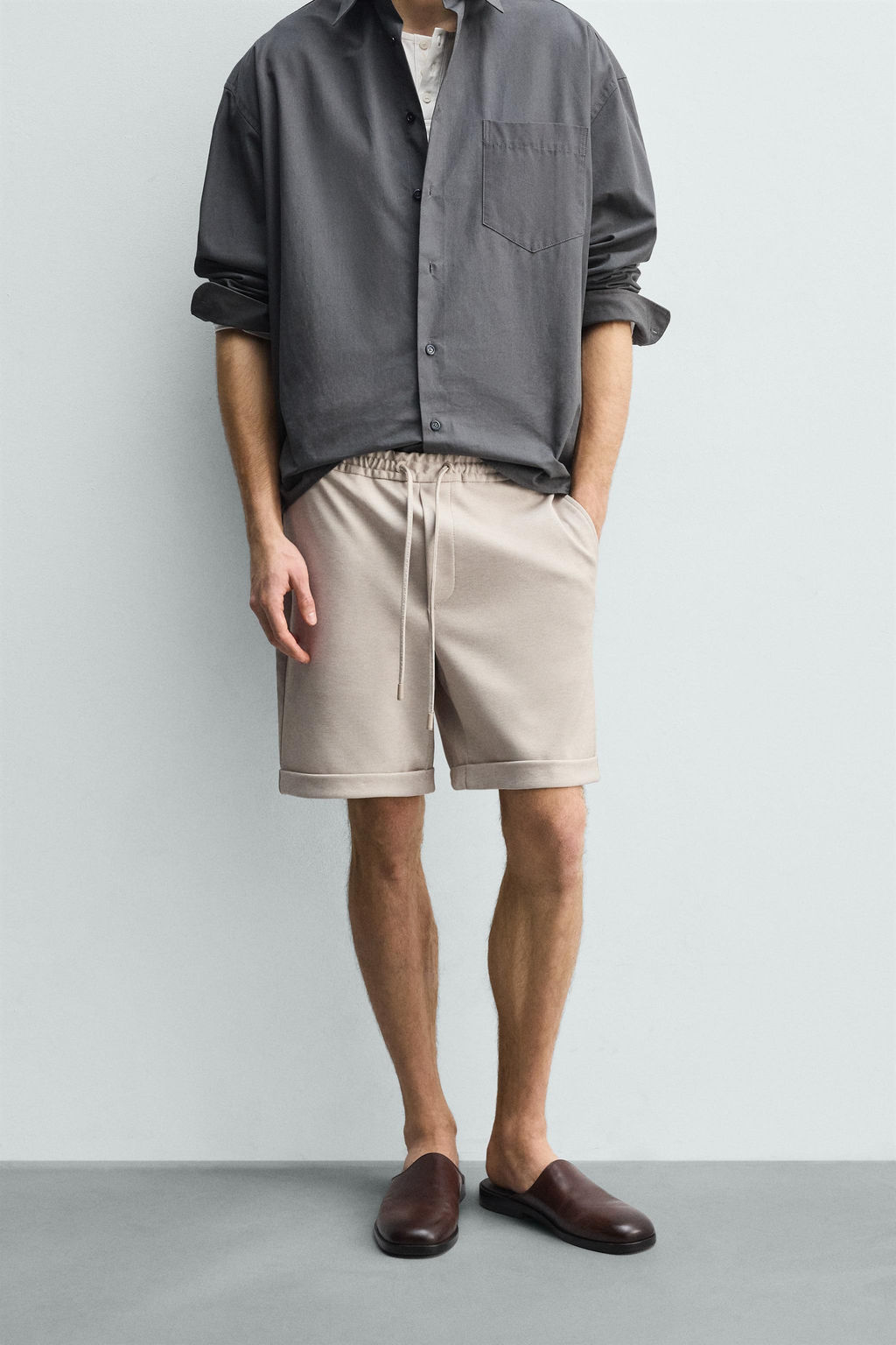 BERMUDA REGULAR FIT CONFORT / Tostado claro - Zara фото 2
